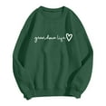 thumbnail image 4 of zaveiop Crewneck Sweatshirts Women Grandma Funny Tops I Don't Spoil My Grandkids Letter Print Pullovers (Green, XXL), 4 of 5