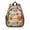 Basketball and Hoop, variant on Basketball and Trophy Green Pattern Backpack for School, Cute School Bag with Adjustable Shoulder Straps and Padded Back, 15"x11.42"x5.5"