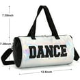 thumbnail image 4 of Dance Ballet Bag for Girls  PU Mini Gym Bags Small Travel Duffel Bag Letters "DANCE" Bags for Dancers Girls Teens (Pink),Pink, 4 of 7