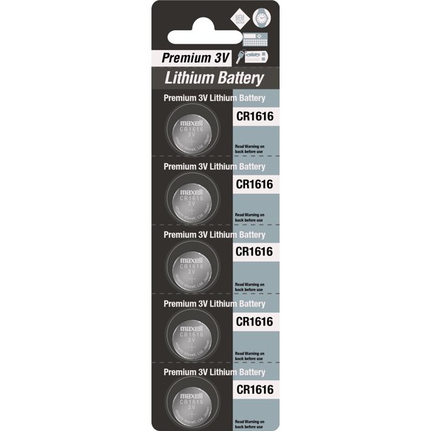 Premium Batteries Maxell CR1616 3V Lithium Coin Cell Battery (5 Pack