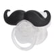 thumbnail image 4 of Chupete con bigote, estilo divertido, de silicona de polipropileno de grado alimenticio, seguro para recién nacidos, para bebés, niños y niñas., 4 of 14