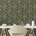 thumbnail image 2 of Ambesonne Floral Peel & Stick Wallpaper for Home, Flowers Acrylic Repeating, 13"x100", Sea Green and Cadet Blue, 2 of 5