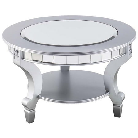 Bowery Hill Glam Round Mirrored Coffee, Round Mirror Coffee Table Canada