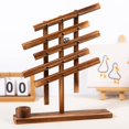 thumbnail image 4 of Wood Balancing Strategy Puzzle Marbles Family Board Game Learning Educational Toy,XL3497, 4 of 6