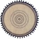 thumbnail image 1 of Round placemat with boho print, placemats with pompom tassel, 38.1 cm, placemat, 1 of 4