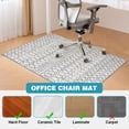 thumbnail image 4 of Office Chair Mat for Hardwood Floor, 35" x 47", Non-Slip Desk Chair Mat, Cream Geometry, 4 of 8