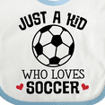 thumbnail image 4 of Inktastic Soccer Sports for Kids Boys or Girls Baby Bib, 4 of 4