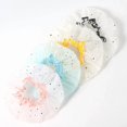 thumbnail image 2 of Double-layer Shower Cap Adult Ladies PVC Waterproof Bathing Hat Kitchen Oil-proof Bathroom Bathing Household Shower Cap Pink, 2 of 6