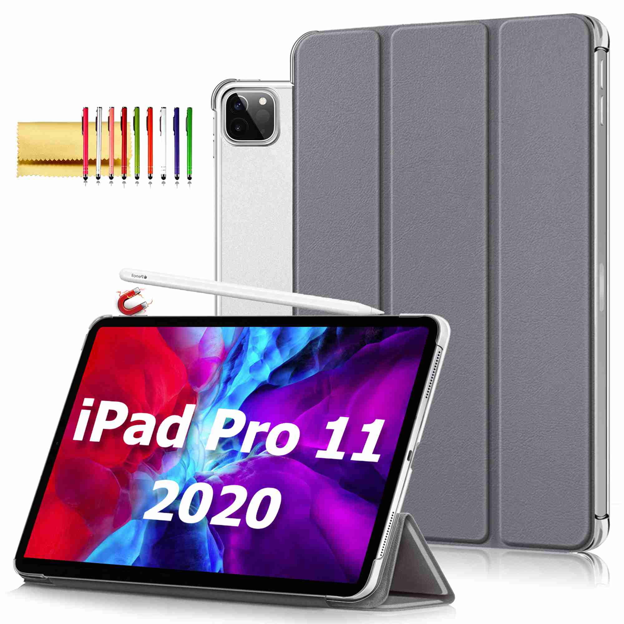 Dteck Case For iPad Pro 12.9 Case 2020 Trifold Stand, Support iPad