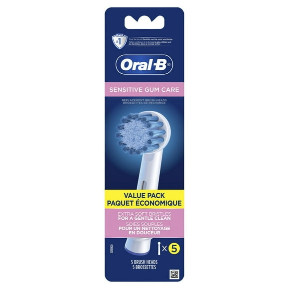Oral-B Sensitive Gum Care Replacement Brush Heads 5 pack