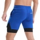 thumbnail image 3 of Shorts Pantalones cortos para correr Lixada 2 en 1 para hombre con lazo de toalla Pantalones cortos Lixada Shorts, 3 of 7