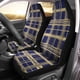 thumbnail image 2 of Juego de 2 fundas de asiento ABPHQTO Tela línea blanca Rejilla azul Universal Auto, 2 of 4