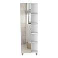 thumbnail image 2 of Linen Cabinet White Finish, 62" Tall, 5+ Shelves For Entryway Organization With Door, 62.29" Adjustable Interior, 2 of 4
