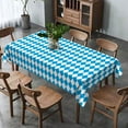 thumbnail image 3 of Oktoberfest Tablecloth for German Oktoberfest Themed Party Decorations Blue Bavarian Flag Check Rectangular Table Cloth for Farmhouse Home Kitchen Decor (60" x 102"), 3 of 5