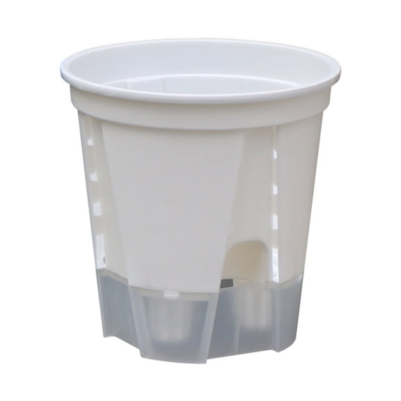 Specollect 1 Pcs Breathable Orchid Pot with Water Reservoir for Indoor Phalaenopsis Plants, Side Slit Transparent Planter with Drainage Tray for Healthy Root Growth