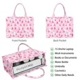 thumbnail image 2 of Large Capacity Tote Bag,Pink Christmas Tree Pattern Handbag Fashion Luxury Tote Bag,15.7"x13"x 5.1" Inches,Laptop Compatible, 2 of 6