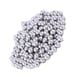 thumbnail image 1 of Yuarrent Cuentas espaciadoras de 200 piezas, bolas sueltas lisas sin costuras, fabricación de collares apilables, accesorios DIY, suministros para Artesanía blanco Yuarrent HA060869-07, 1 of 6