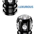 thumbnail image 3 of Quarkace Tapones Para Válvulas De Neumáticos, Tapones Para Válvulas Con Diamantes De Imitación Brillantes, Paquete De 4 Para Coches, Todoterrenos, Camiones, Motocicletas, Bicicletas, Revestimiento Ant, 3 of 5