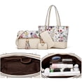 thumbnail image 4 of Set de bolsos YTL de piel sintética a la moda para mujer, 4 piezas, 4 of 6
