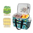 thumbnail image 2 of FORMRS Insulated Cooler Bag 24 Cans Capacity Soft Leakproof Lunch Box with Side Pockets, Small Daisy, 2 of 7