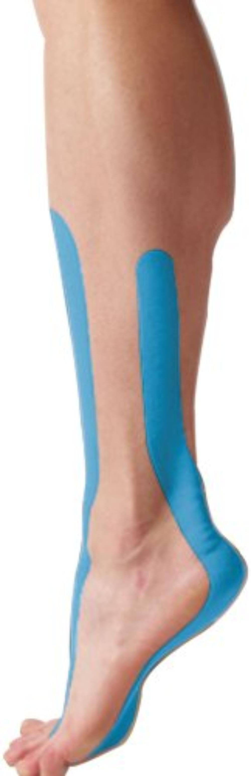 SpiderTech Precut Ankle Therapeutic Kinesiology Tape (Blue), Premium