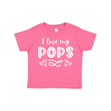 

Inktastic I Love My Pops with Hearts Gift Toddler Boy or Toddler Girl T-Shirt