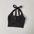 thumbnail image 4 of Sujetador deportivo sin tirantes para mujer, ropa Sexy con cuello colgante, moda de secado rápido, Top corto para Yoga, verano 2022, 4 of 6