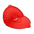 thumbnail image 3 of Protector antisalpicaduras de silicona, salvamanteles, funda para sartén, utensilios de cocina, protector antisalpicaduras plegable multiusos para Rojo, 3 of 8