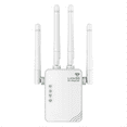 thumbnail image 3 of Repetidor WiFi inalámbrico de 1200 Mbps, amplificador de señal WiFi de doble banda 2.4G 5G, amplificador WiFi Gigabit 802.11Ac con enchufe estadounidense., 3 of 8