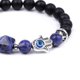 thumbnail image 5 of Pulsera elástica hecha a mano con cuentas redondas de 8mm, pulseras con cuentas piramidales, pulsera para hombres y mujeres, 5 of 5