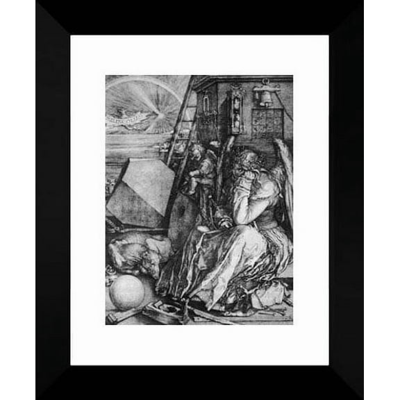 Melancholia 20x24 Framed Art Print by Durer, Albrecht