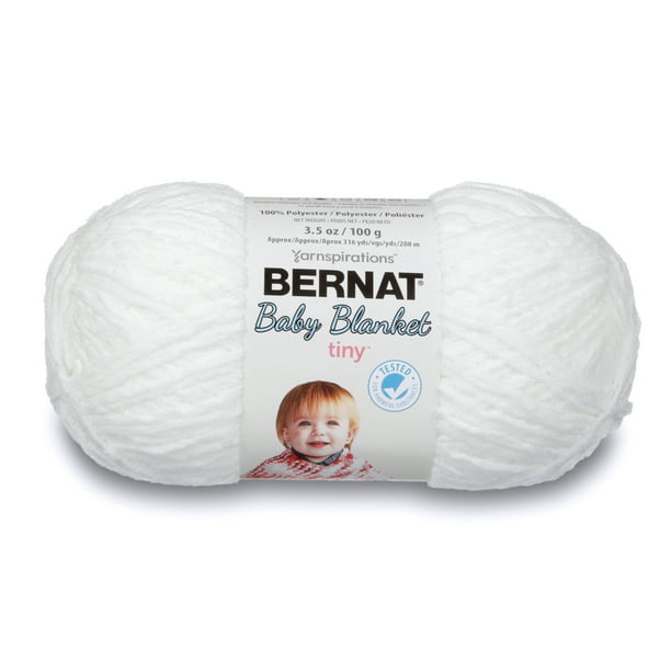 Bernat Baby Blanket Tiny Yarn (100 G/3.5 Oz), Snow Cap - Walmart.com