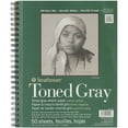 thumbnail image 2 of Multipack of 6 - Strathmore Toned Sketch Spiral Paper Pad 9"X12"-Gray 50 Sheets, 2 of 2