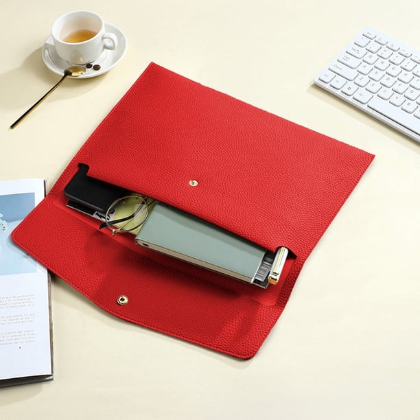 Contenedores de almacenamiento, carpetas de archivo, sobres de cuero impermeables, estuches para documentos, bolsas, bolsas para archivos, almacenamiento de documentos, portadocumentos con correa de m
