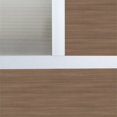 thumbnail image 4 of SpaceMakers 8 Panel 78" x 100" Modern Stationary Room Divider in Walnut, 4 of 5