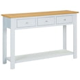 thumbnail image 2 of vidaXL Console Table Entryway Table Side Table for Hallway Solid Wood Oak, 2 of 20