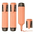 thumbnail image 1 of Uxcell Highlighter Pen, 3 Pack Water Based Broad Tip Writing Marker Pens Cute Pastel Colored Highlighter Studying Supplies for Office Home Daily Use, Orange, 1 of 6