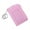 Pink, variant on Portable Leather Business ID Card Credit Badge Holder Coin Purse Wallet Keychain