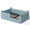 Blue, variant on Bellemave Twin Size Montessori Floor Bed, Upholstered Teddy Fleece Child Bed Frame with High Rails, 2-in-1 Daybed with Slats for Toddler Boys Girls, No Box Spring Needed,Beige