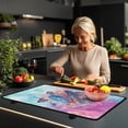 thumbnail image 3 of Renewold Stove Top Cover Protector Non-skid Ceramic Electric Cooktop Cover for Glass Stove Top Versatile Flat Top Oven Cover for Kitchen Counter Top, Sea Turtle Butterfly Flower, 3 of 7