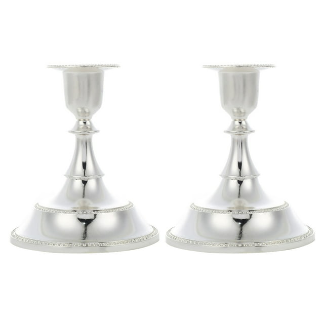 Shisuyan 2pcs Candlestick Holders Taper Candle Holders Delicate Candle Stick Candle Holder Table Centerpiece