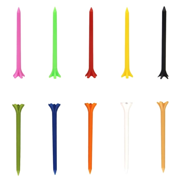 10 piezas de alto rendimiento Golf Tee Crown / Claw Tee 2-3 / 4 y 3-1 / 4 '' 70 mm Sunnimix Golf Crown Tee