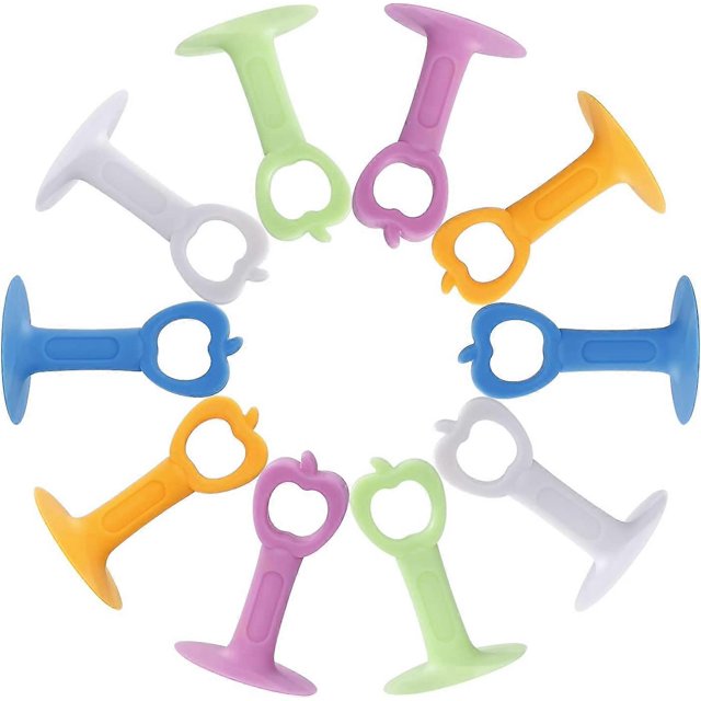 Tope de puerta de silicona anticolisión, protector de pomo de puerta con ventosa, silencioso, sin perforaciones, almohadillas de silicona antichoque, 10 unidades