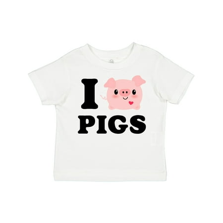 

Inktastic I Love Pigs Boys or Girls Toddler T-Shirt
