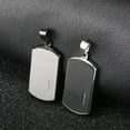 thumbnail image 5 of Dog Tag Pendant Necklace for Men Stainless Steel Cuban Chain, 5 of 6