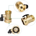 thumbnail image 2 of Brass Valve 3/4 Ball Valve Plug Valve With Handle For Garden Hose25mm (2 Piece), 2 of 5