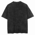 thumbnail image 4 of Men's Washed T Shirt Summer vintage Casual T-shirt  Loose TShirts Women Black Acid Wash Y2k Short Sleeve Hip Hop Streetwear Tees, 4 of 8