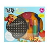 Tasty Kits Pizza Gadget Set, Includes Pizza Pan, Wood Board, and Cooking Tools, Multi-color, 5 Piece