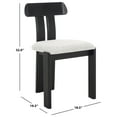 thumbnail image 4 of Safavieh Cayde Modern Wood Dining Side Chairs, White / Black / Gray, 4 of 8