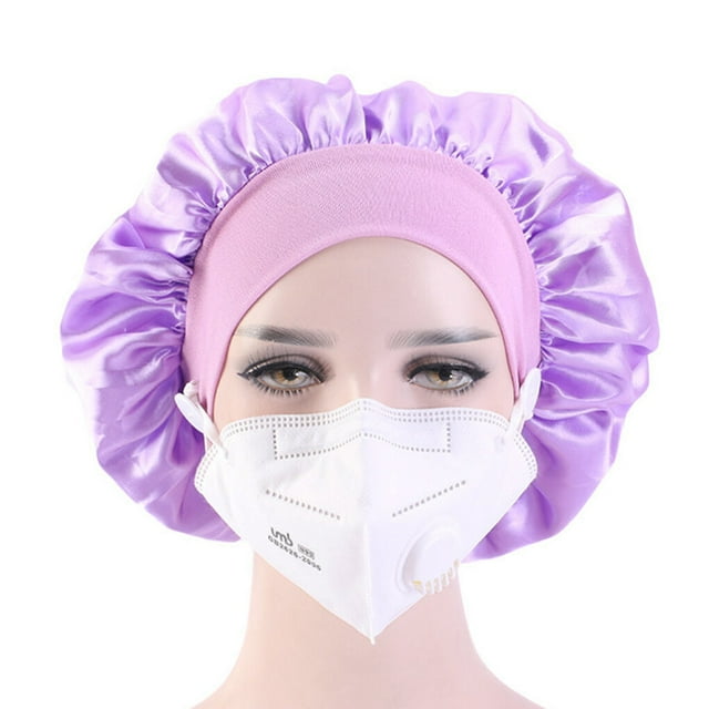 thinsony Elastic Adjustable Hair Cover Hat Breathable Polyester Unisex Dustproof Hair Cover Bonnet Cap